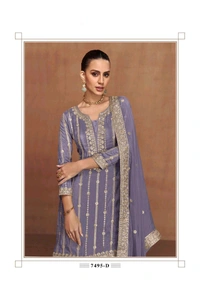 Antique Fashion 1 Designer Kurti Plazo Set  - S, colour 4