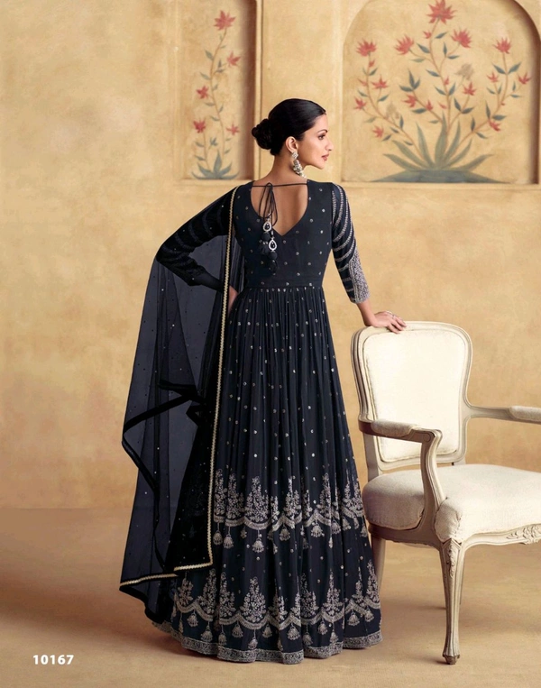 Antique Fashion 1 Designer Gown With Dupatta  - colour 3, M