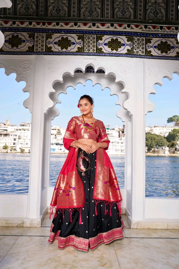 Antique Fashion 1 Paithani Lehenga Collection  - colour 1, Unstitched Blouse