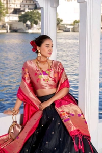 Antique Fashion 1 Paithani Lehenga Collection  - colour 1, Unstitched Blouse