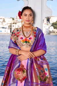 Antique Fashion 1 Paithani Lehenga Collection  - colour 2, Unstitched Blouse
