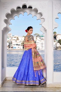 Antique Fashion 1 Paithani Lehenga Collection  - colour 4, Unstitched Blouse