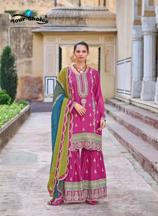 Antique Fashion 1 Kurti Plazo Set - colour 3, XL