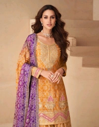 Antique Fashion 1 Kurti Plazo Set Collection  - colour 2, S