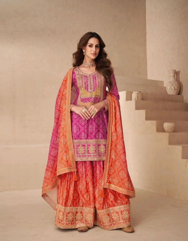 Antique Fashion 1 Kurti Plazo Set Collection  - XL