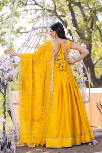 Antique Fashion 1 Designer Gown With Dupatta Collection  - colour 2, L