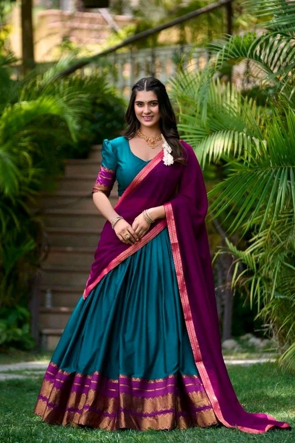 Antique Fashion 1 Soth Indian Lehegha  - colour 4, Stitched Blouse