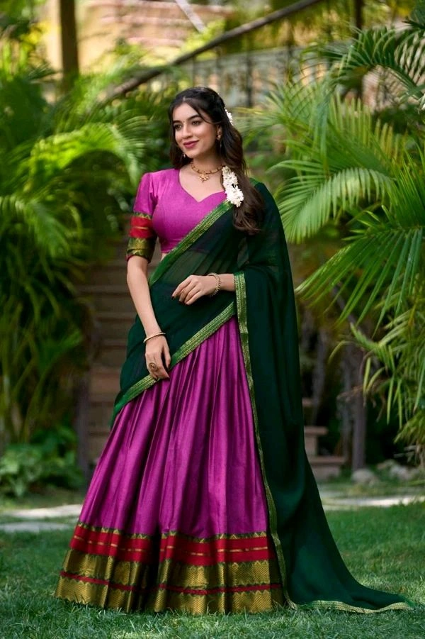 Antique Fashion 1 Soth Indian Lehegha  - colour 3, Stitched Blouse