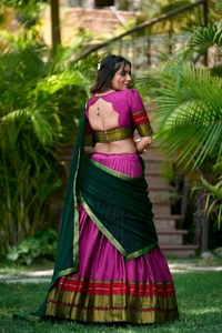 Antique Fashion 1 Soth Indian Lehegha  - colour 3, Stitched Blouse