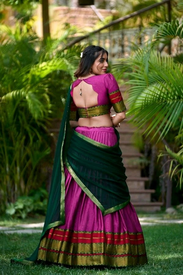 Antique Fashion 1 Soth Indian Lehegha  - colour 3, Stitched Blouse
