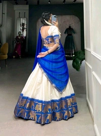 Antique Fashion 1 Soth Indian Lehegha  - colour 3, Stitched Blouse