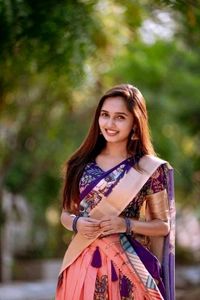 Antique Fashion 1 Elevate your ethnic fashion with the allure of South Indian style Lehenga Choli  a blend of tradition and modernity that captivates hearts - colour 4, Sttiched Blouse