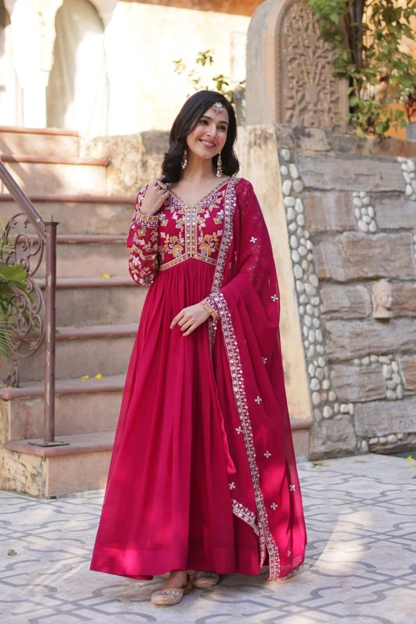 Antique Fashion 1 Alia Cut Gown With Dupatta  - colour 1, 2XL