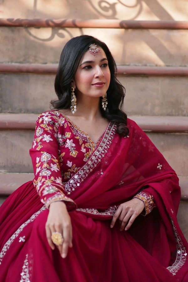 Antique Fashion 1 Alia Cut Gown With Dupatta  - colour 1, 2XL
