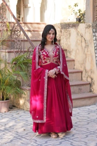 Antique Fashion 1 Alia Cut Gown With Dupatta  - colour 1, 2XL