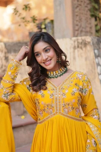 Antique Fashion 1 Alia Cut Gown With Dupatta  - colour 2, M