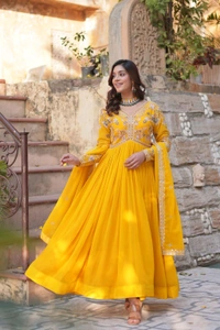Antique Fashion 1 Alia Cut Gown With Dupatta  - colour 2, 2XL