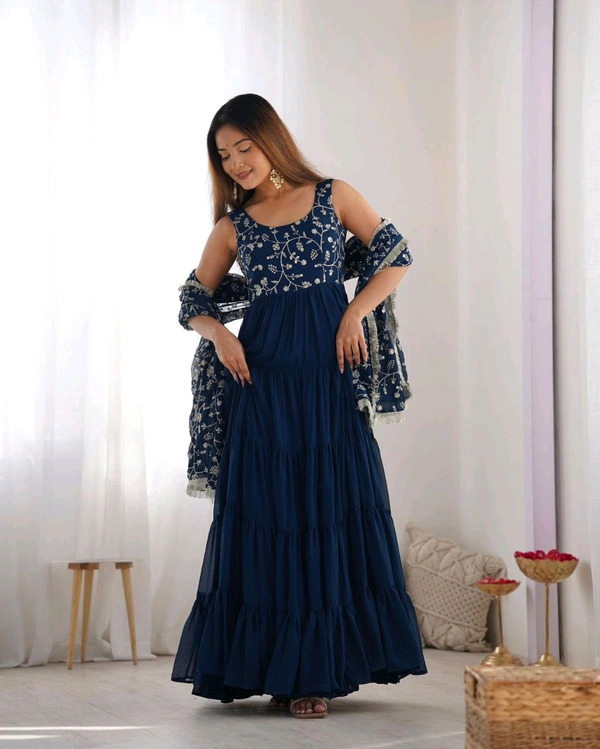 Antique Fashion 1 Anarkali Gown Set Collection  - L, colour 1