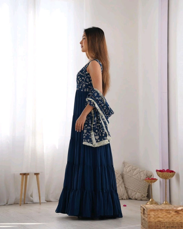 Antique Fashion 1 Anarkali Gown Set Collection  - 2XL, colour 1
