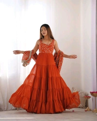 Antique Fashion 1 Anarkali Gown Set Collection  - 2XL, colour 2