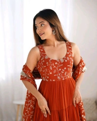 Antique Fashion 1 Anarkali Gown Set Collection  - 2XL, colour 2