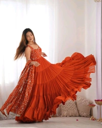 Antique Fashion 1 Anarkali Gown Set Collection  - M, colour 2