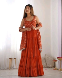 Antique Fashion 1 Anarkali Gown Set Collection  - M, colour 2