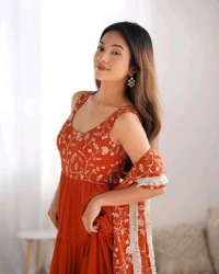 Antique Fashion 1 Anarkali Gown Set Collection  - M, colour 2