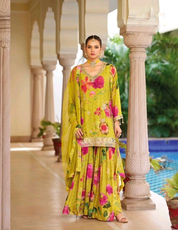 Antique Fashion 1 Sharara Set - M