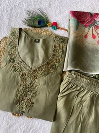 Antique Fashion 1 Kurti Pant Duppta Collection  - L, colour 2