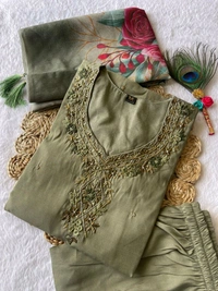 Antique Fashion 1 Kurti Pant Duppta Collection  - L, colour 2