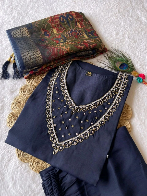 Antique Fashion 1 Designers Kurti Pent Dupatta Set - S (36), colour 2