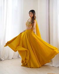 Antique Fashion 1 Designer Lehengas - 3XL, yellow