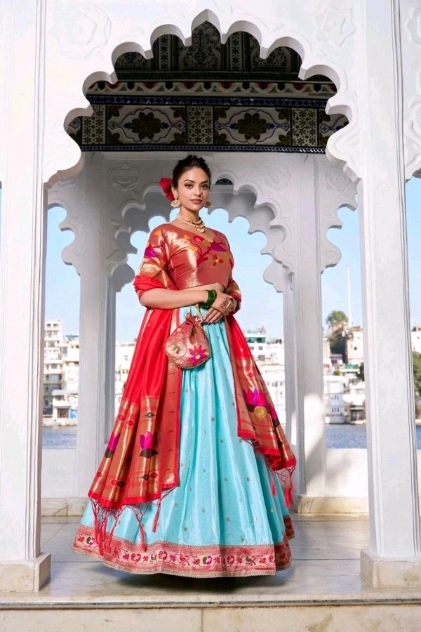 Antique Fashion 1 Paithani Lehenga Collection  - colour 3, Stitched Blouse