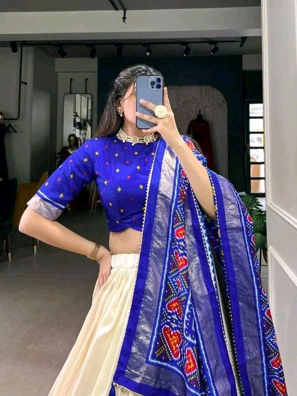 Antique Fashion 1 Wedding Grace in Patola Print - colour 4, Stitched Blouse