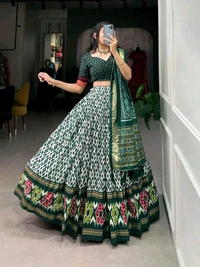 Antique Fashion 1 Lehenga  - colour 4, Stitched Blouse