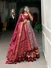 Antique Fashion 1 Lehenga  - colour 2, Stitched Blouse