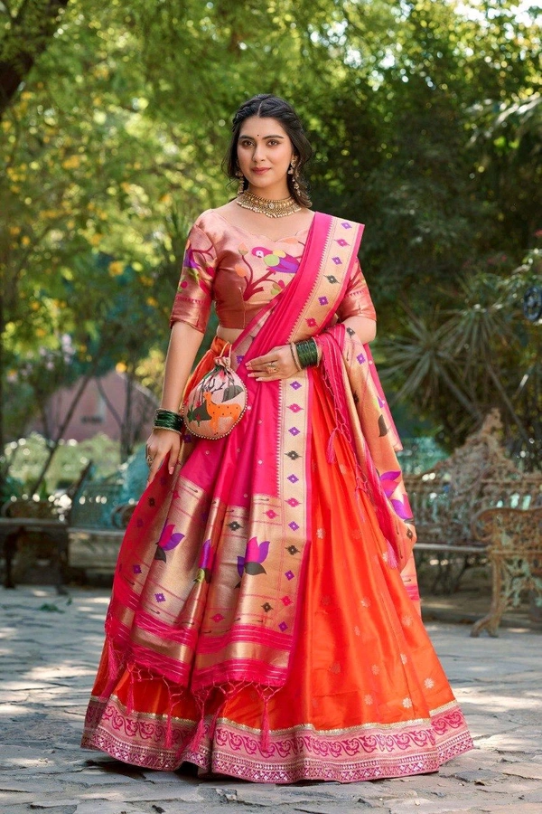 Antique Fashion 1 Paithani Lehenga Collection - colour 1, Stitched Blouse