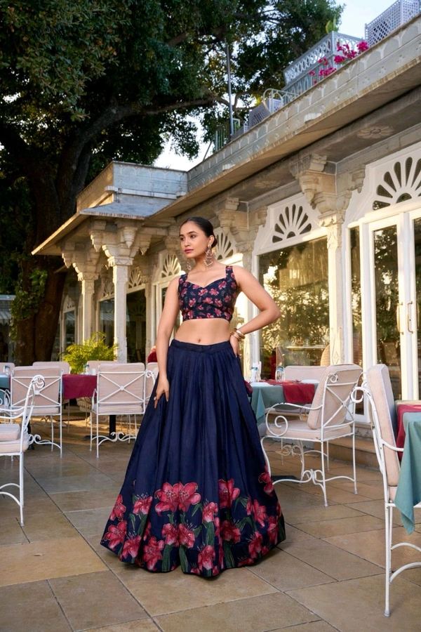 Antique Fashion 1 Designer Lehenga Choli 2024 - colour 1, Unstitched Blouse