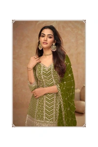 Antique Fashion 1 Kurti Plazoo Set Collection  - colour 1, Xl