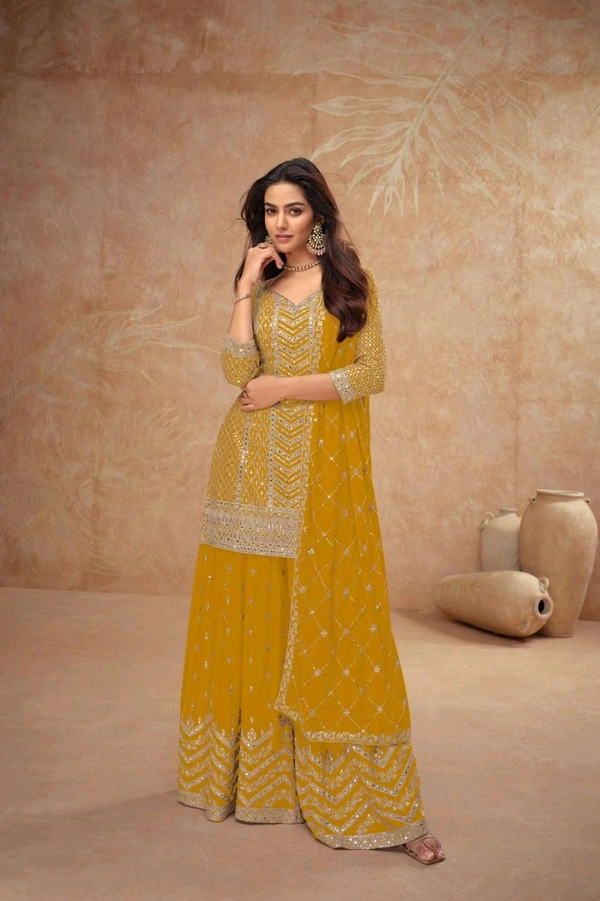 Antique Fashion 1 Kurti Plazoo Set Collection  - colour 2, M