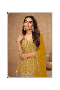 Antique Fashion 1 Kurti Plazoo Set Collection  - colour 2, M