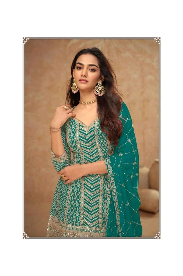 Antique Fashion 1 Kurti Plazoo Set Collection  - colour 4, L