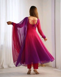 Antique Fashion 1 Anarkali Suit Set Collection  - Xs, DarkPink