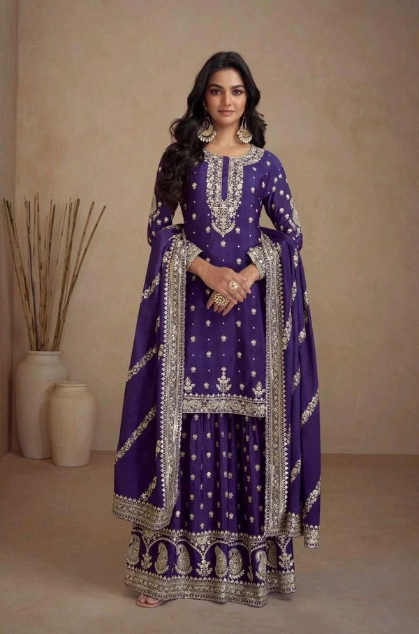 Antique Fashion 1 Kurti Plazoo Set Collection  - S, colour 1