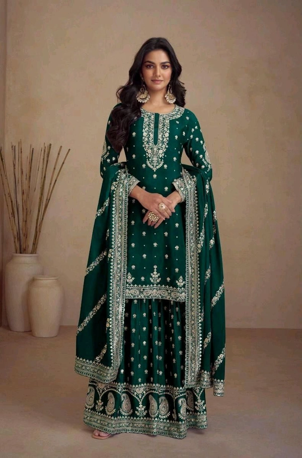 Antique Fashion 1 Kurti Plazoo Set Collection  - L, colour 2