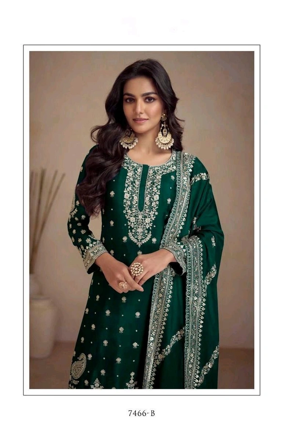 Antique Fashion 1 Kurti Plazoo Set Collection  - L, colour 2