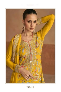 Antique Fashion 1 Kurti Plazoo Set Collection  - L