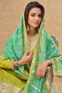 Antique Fashion 1 Kurti Plazoo Set Collection  - M, colour 2