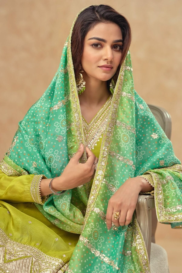 Antique Fashion 1 Kurti Plazoo Set Collection  - M, colour 2